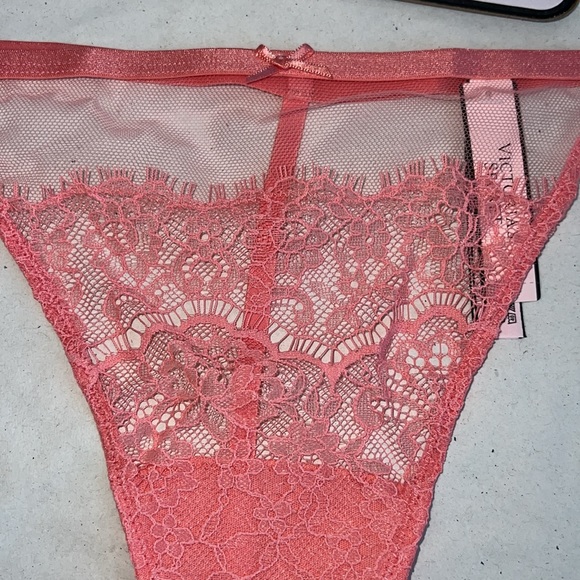 Victoria's Secret VString Mesh & Lace THONG Panty XL - Picture 5 of 10